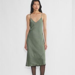 Aritzia satin slip dress